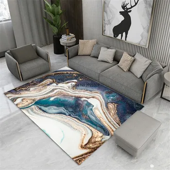 Modernā stilā guļamistaba tīrtoņa krāsu kārtu paklāju vienkāršs un elegants vilnas grīdas paklājs gultas segu pirkt \ Paklāji & Paklāji ~ www.xenydancestudio.lv 11