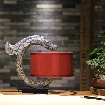 Vienkārša personība, galda lampa, guļamistabas vadītājs-gulta modernā ķīniešu stila modes luksusa pētījuma dizains stikla lampas pirkt \ Lampas & Toņos ~ www.xenydancestudio.lv 11