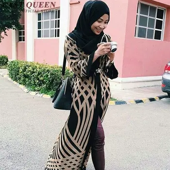 Jauno Modes turcijas Sieviešu Apģērbu ChiffonLong Piedurknēm Musulmaņu Apģērbu Islāma Apģērba Drēbes NN0257 VIŅŠ 1
