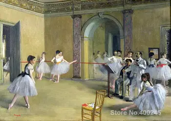 Mākslas galerija Deju Foajē pie Operas uz rue Le Peletier ar Edgar Degas audekls / eļļa, Roku darbs, Augsta kvalitāte