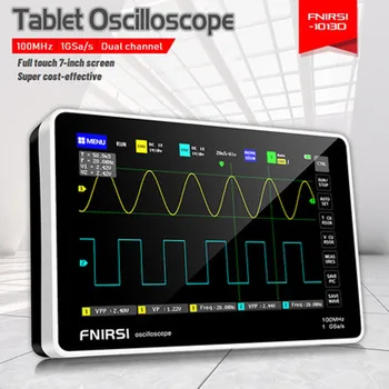 FNIRSI-1013D Digital tablet osciloskopa dual channel 100M joslas platums 1GS paraugu ņemšanas ātrums tablete digitālā osciloskopa
