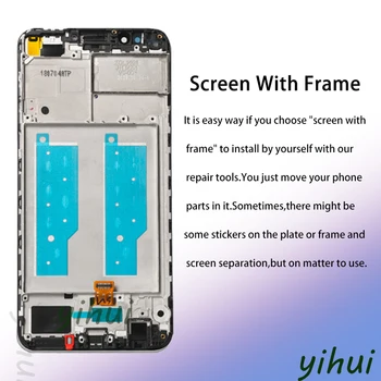 10-Touch AAA Kvalitātes LCD+Rāmis Huawei Y7 Ministru 2018 LCD Ekrānu Nomaiņa Y7 2018 LCD Touch
