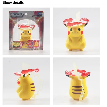 12cm TAKARA TOMY pokemon Pikachu Rīcības & Rotaļlietu Skaitļi Modelis Savākt Rotaļlietas Bērniem MX-01