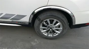 Nerūsējošā tērauda automašīnu riteņu uzacu apdares lentes apdares Auto Stils priekš Nissan X-Trail T32 2016