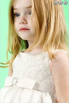Gaiši zaļš lolita puķu meiteņu kleitas tauriņu mežģīņu malu elegants dzimšanas dienas tērpi zf126 pirkt \ Kāzu Kleita ~ www.xenydancestudio.lv 11