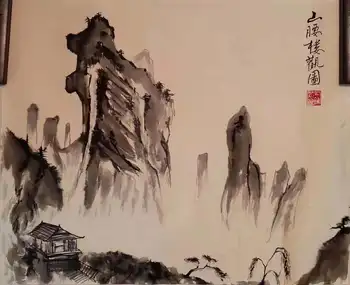 Roku darbs Oill Gleznas No Ķīnas Kontinentālās Universitāte:Xi ' an Academy of Fine Arts.Nosaukums:Ķīniešu Glezniecības Tradīciju 1