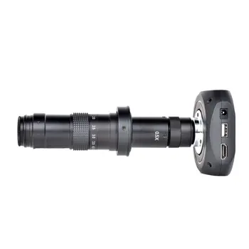 HD 1080P HDMI USB Rūpniecības Digitālu Mikroskopa Kameru Nozares Kalibrēt Kameru Lupa Video Kamera + 180X C-mount Objektīvs 1